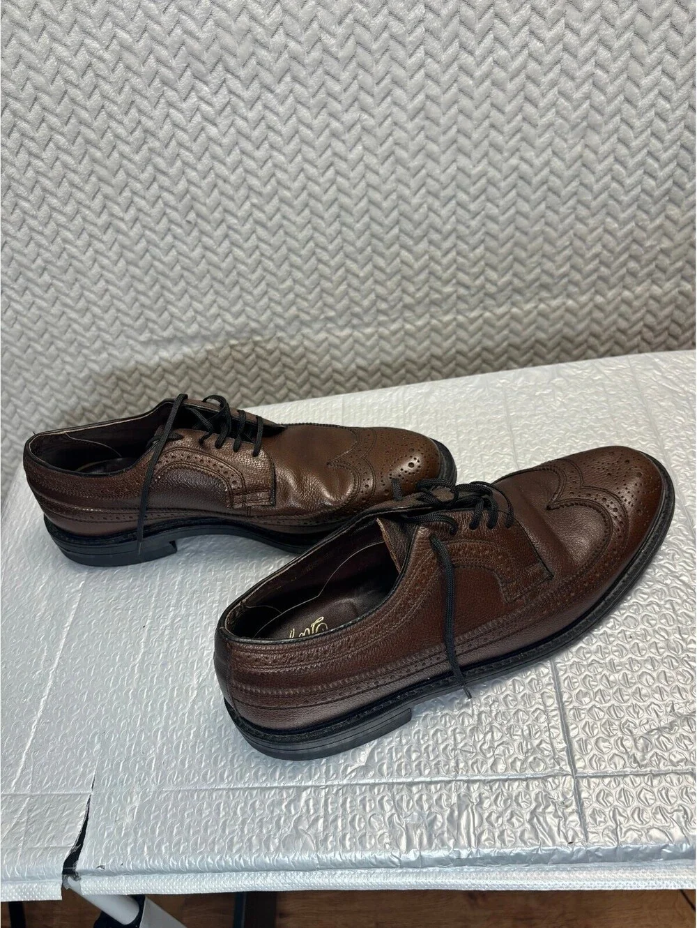 Wienthorf Royale Genuine Welt Brown Leather Wingtip